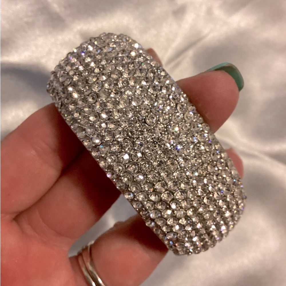 Vintage Rhinestone Cuff - Picture 5 of 10
